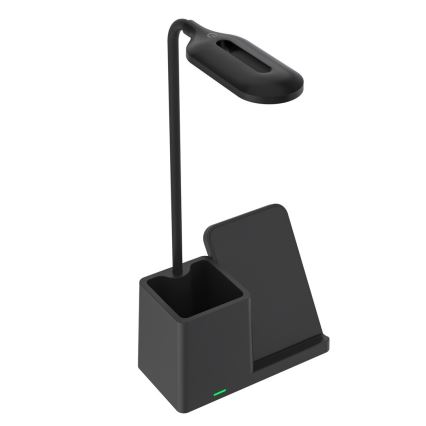 Rabalux - LED bordlampe m. trådløs opladning dæmpbar QI LED/4W/5V 3000/4000/6500K sort