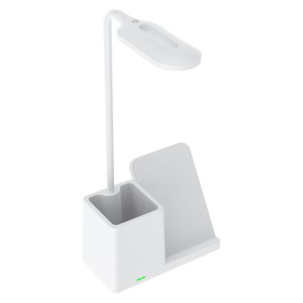 Rabalux - LED bordlampe m. trådløs opladning dæmpbar QI LED/4W/5V 3000/4000/6500K hvid