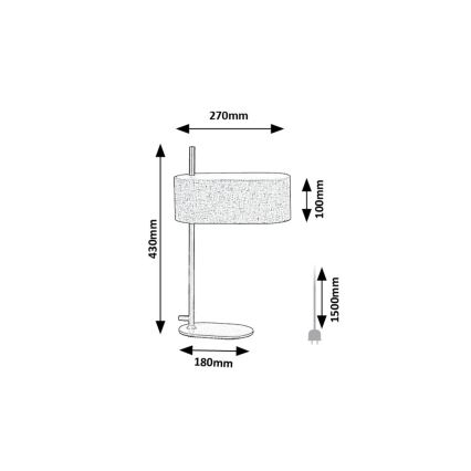 Rabalux - Bordlampe 1xE14/40W/230V