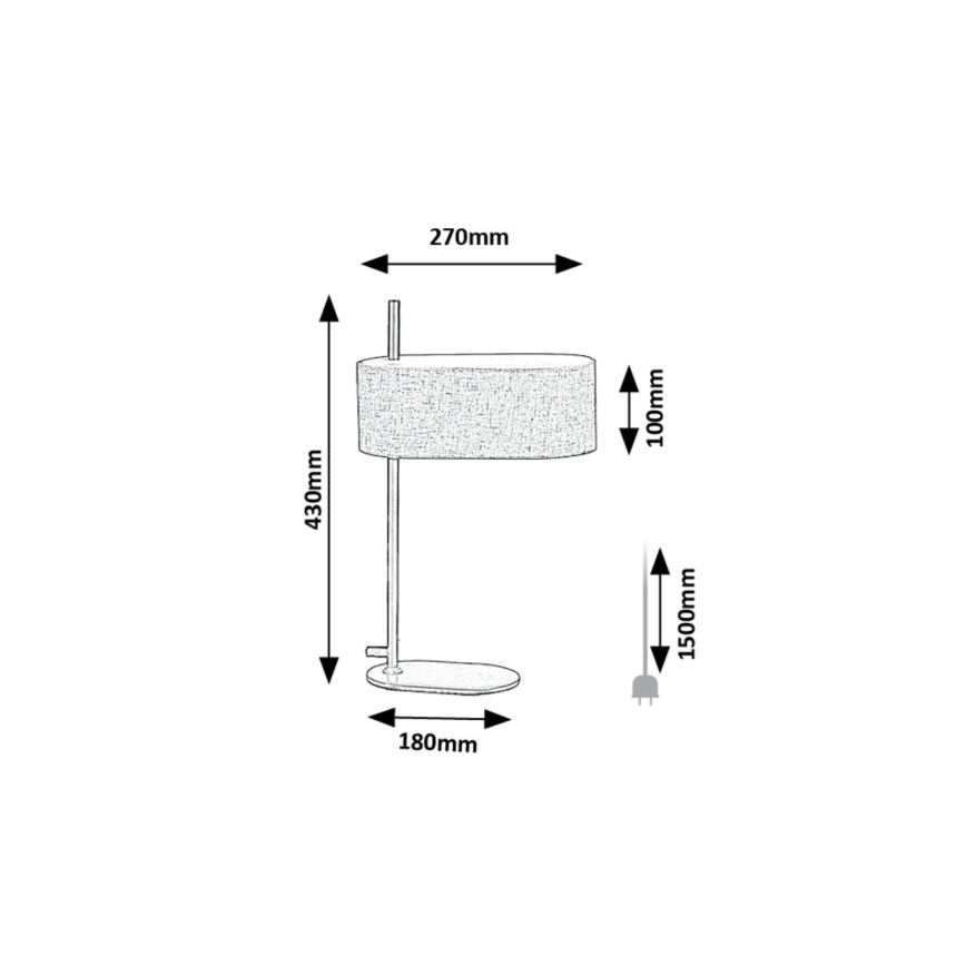 Rabalux - Bordlampe 1xE14/40W/230V