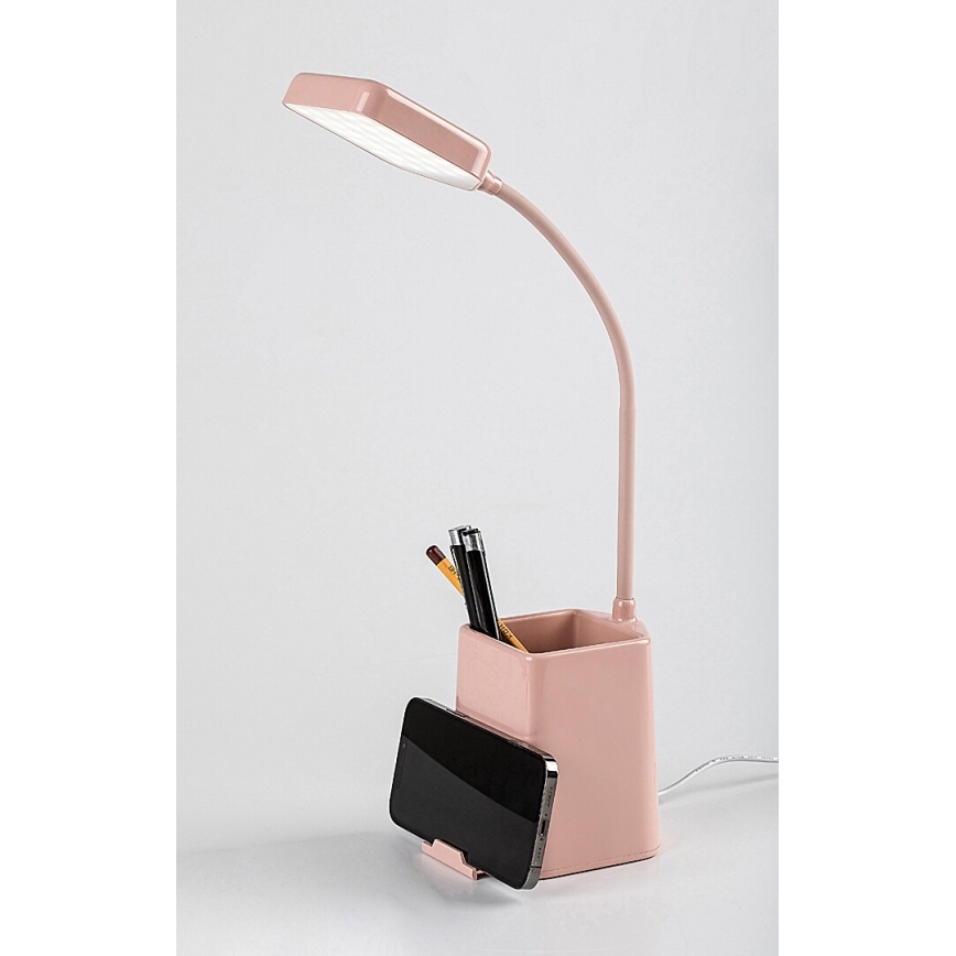 Rabalux - LED bordlampe dæmpbar LED/6W/230V 5000K lyserød