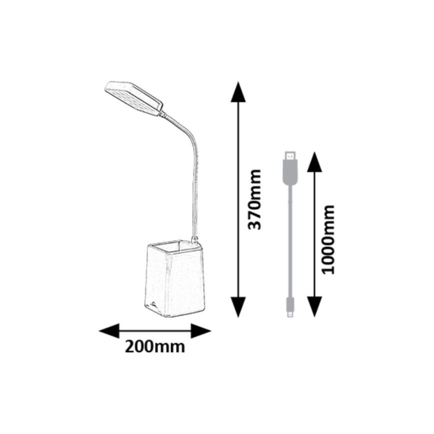 Rabalux - LED bordlampe dæmpbar LED/6W/230V 5000K lyserød