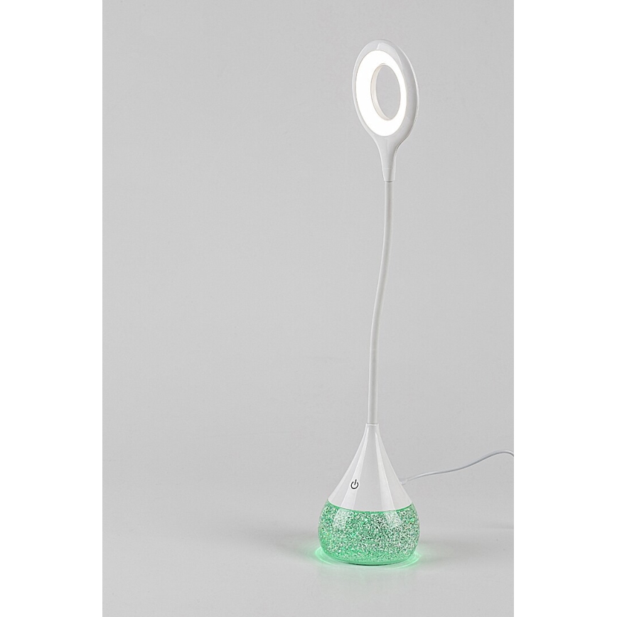 Rabalux - LED bordlampe m. RGB-farver dæmpbar LED/4W/230V hvid