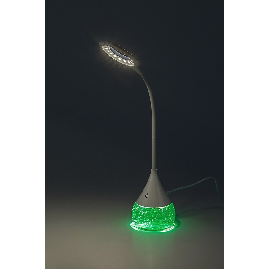 Rabalux - LED bordlampe m. RGB-farver dæmpbar LED/4W/230V hvid