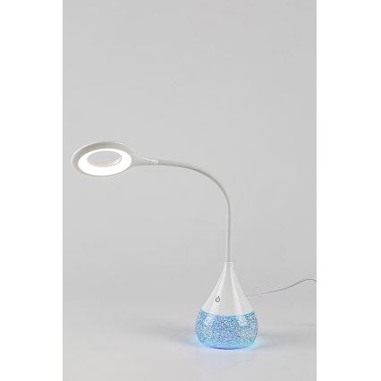 Rabalux - LED bordlampe m. RGB-farver dæmpbar LED/4W/230V hvid