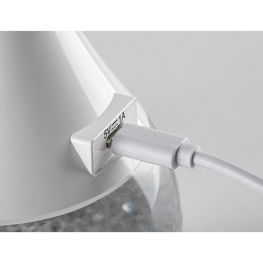 Rabalux - LED bordlampe m. RGB-farver dæmpbar LED/4W/230V hvid