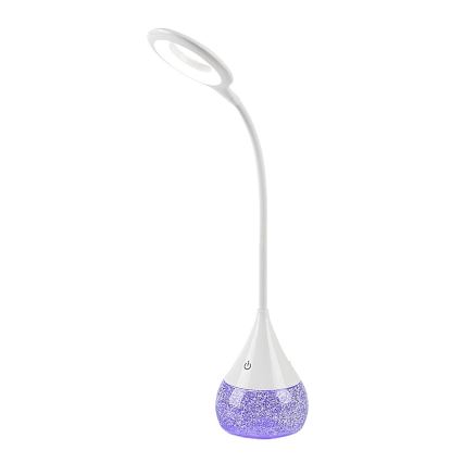 Rabalux - LED bordlampe m. RGB-farver dæmpbar LED/4W/230V hvid
