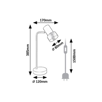 Rabalux - Bordlampe 1xE14/15W/230V