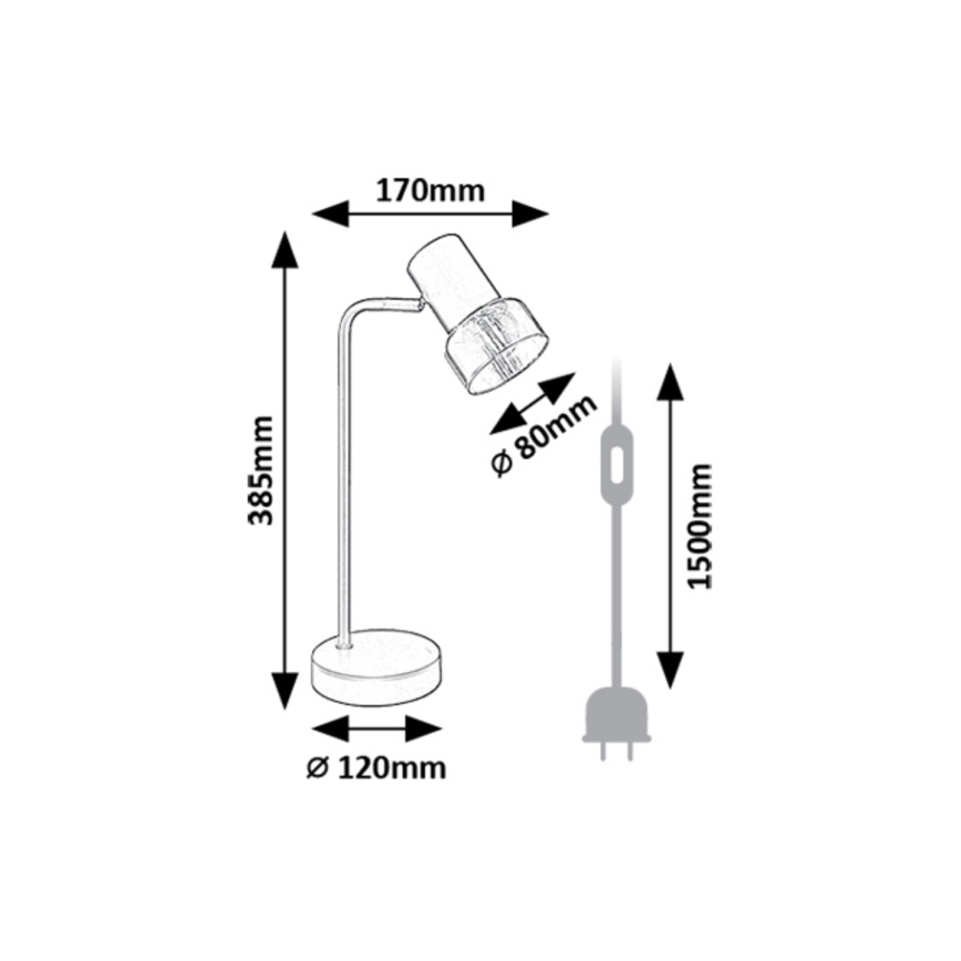 Rabalux - Bordlampe 1xE14/15W/230V
