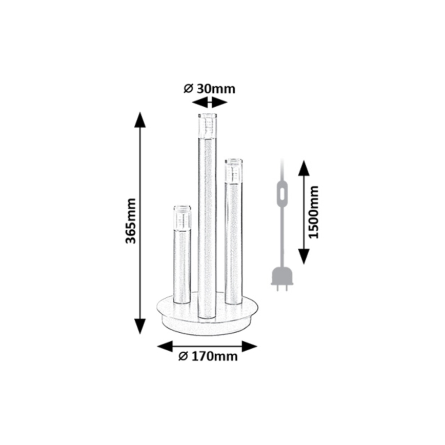 Rabalux - Bordlampe 3xG9/5W/230V guldfarvet