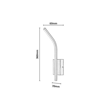 Rabalux - LED badeværelses væglampe LED/10W/230V 4000K IP44 antracit