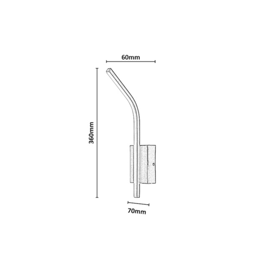 Rabalux - LED badeværelses væglampe LED/10W/230V 4000K IP44 antracit