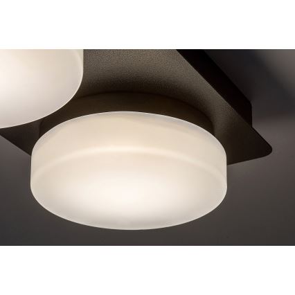 Rabalux - LED loftlampe til badeværelse 2xLED/5,5W/230V IP44 sort