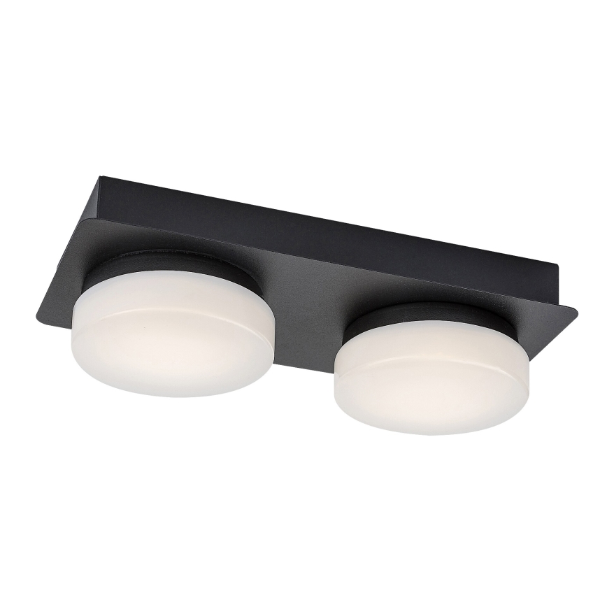 Rabalux - LED loftlampe til badeværelse 2xLED/5,5W/230V IP44 sort