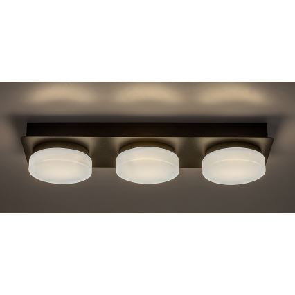 Rabalux - LED loftlampe til badeværelse 3xLED/6W/230V IP44 sort