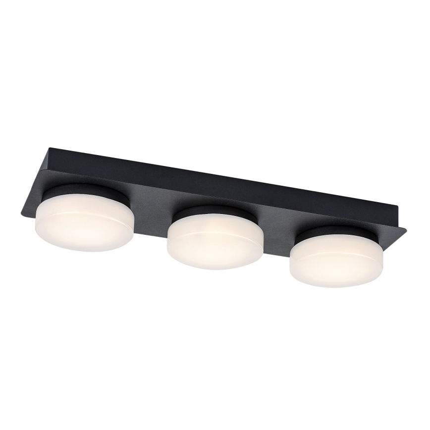Rabalux - LED loftlampe til badeværelse 3xLED/6W/230V IP44 sort
