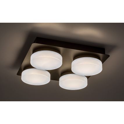 Rabalux - LED loftlampe til badeværelse 4xLED/5,2W/230V IP44 sort