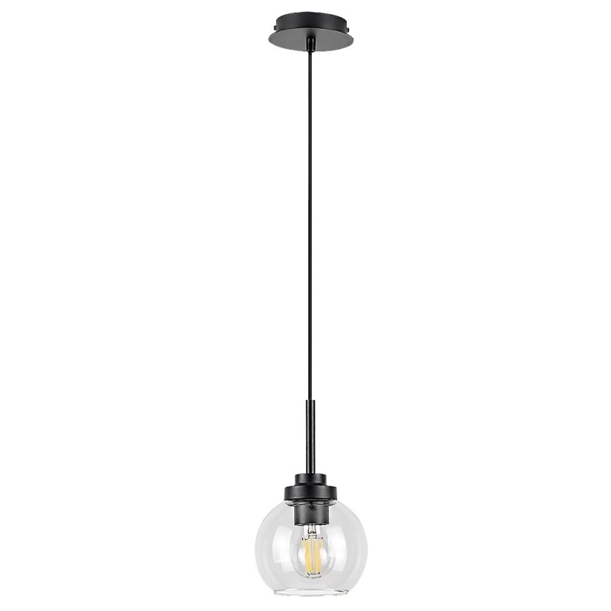 Rabalux 75006 - Pendel til badeværelse TIRINA 1xE27/15W/230V sort IP44