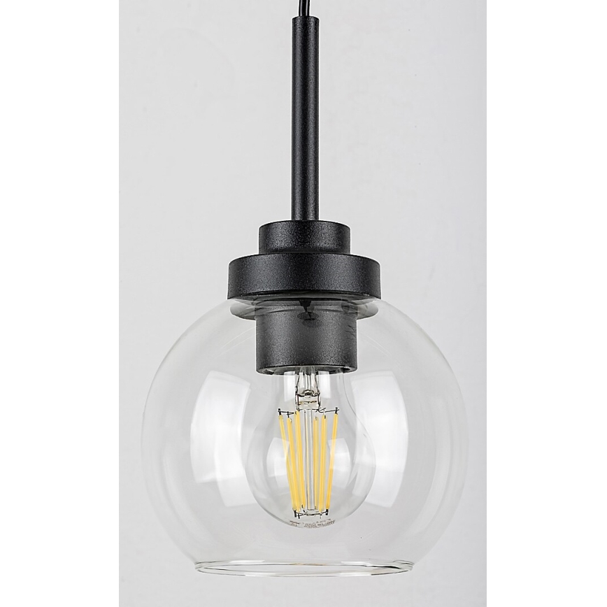 Rabalux 75006 - Pendel til badeværelse TIRINA 1xE27/15W/230V sort IP44