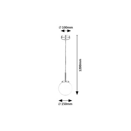 Rabalux - Pendel til badeværelse 1xE14/40W/230V IP44 skinnende krom