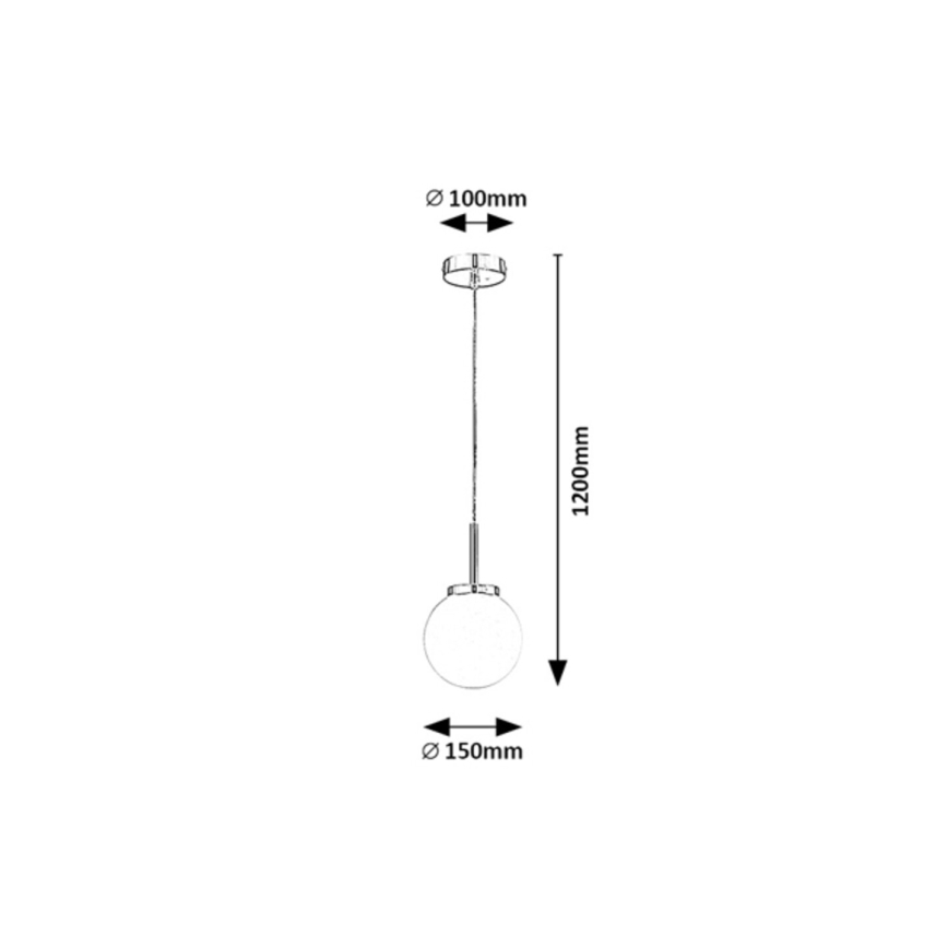 Rabalux - Pendel til badeværelse 1xE14/40W/230V IP44 skinnende krom