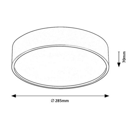 Rabalux - LED loftlampe med sensor LED/19W/230V IP44 4000K diameter 28,5 cm hvid