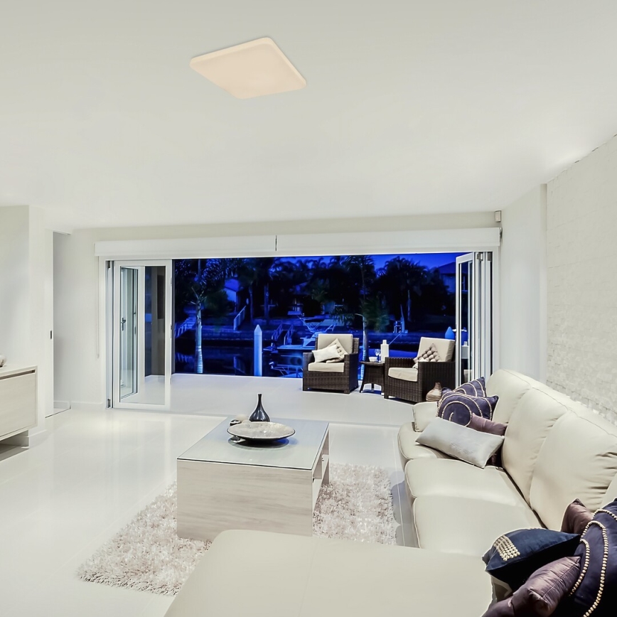 Rabalux - LED-loftlampe med sensor, 20 W, 230 V, 4000 K, 32 x 32 cm