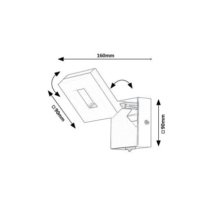 Rabalux - LED væglampe til badeværelse LED/5W/230V 4000K IP44