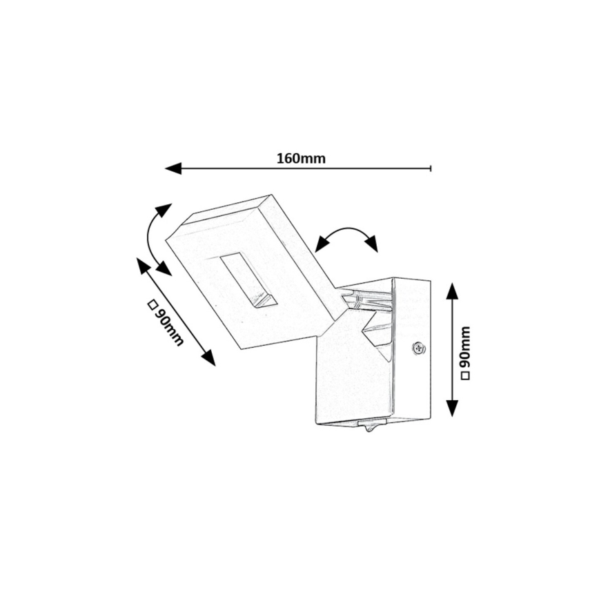 Rabalux - LED væglampe til badeværelse LED/5W/230V 4000K IP44