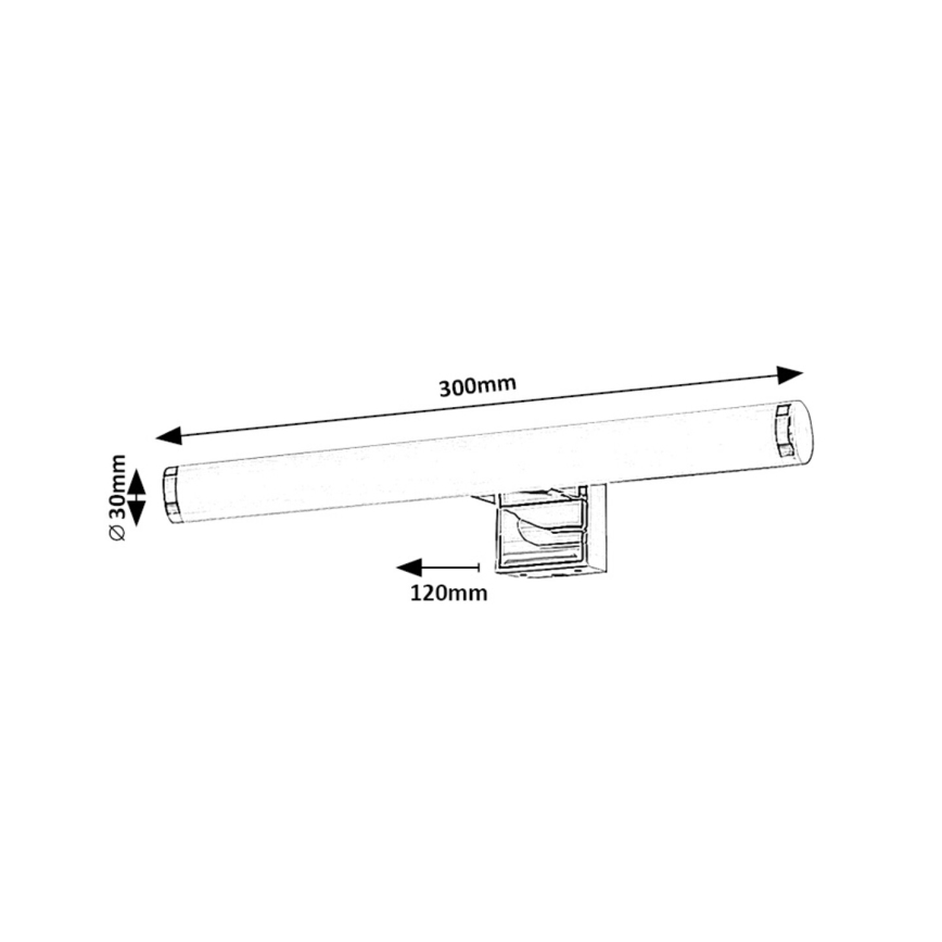 Rabalux - LED spejllampe til badeværelse LED/5W/230V IP44