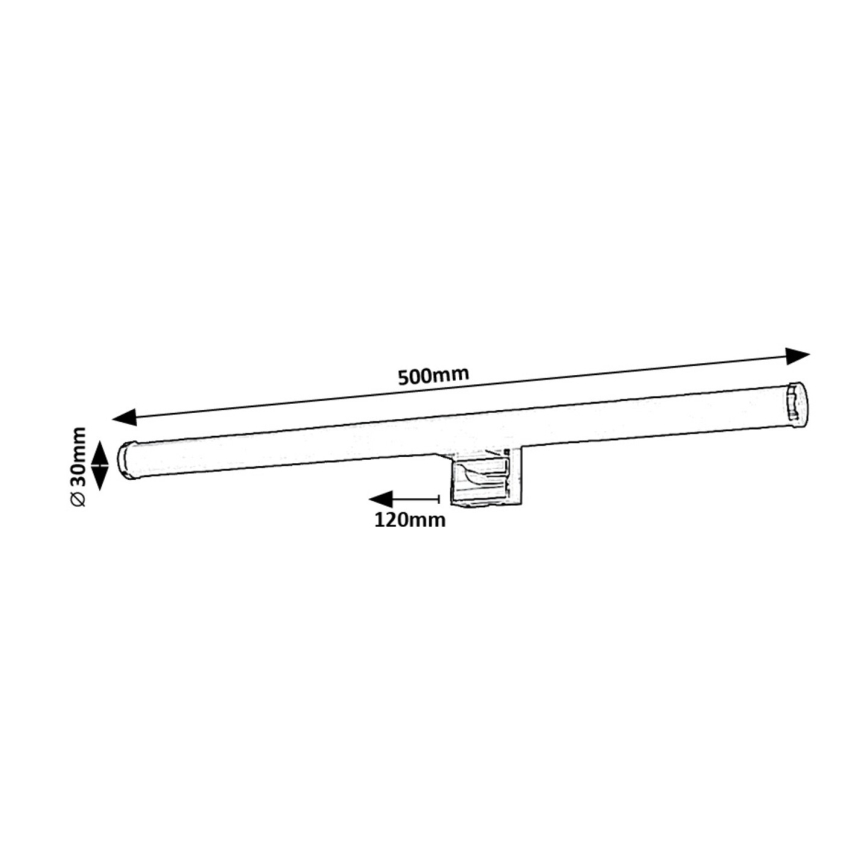 Rabalux - LED spejllampe til badeværelse LED/9W/230V IP44 4000K
