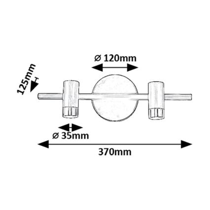 Rabalux - LED vægspot 2xLED/3W/230V 4000K
