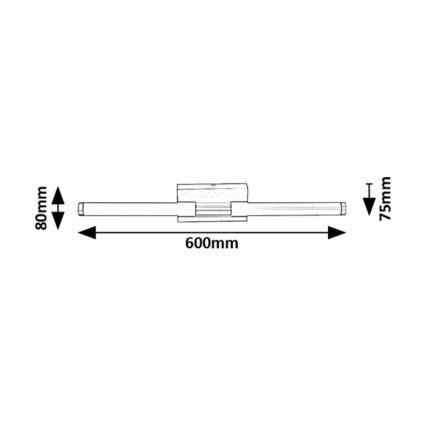 Rabalux - LED væglampe til badeværelse LED/8W/230V 4000K IP44