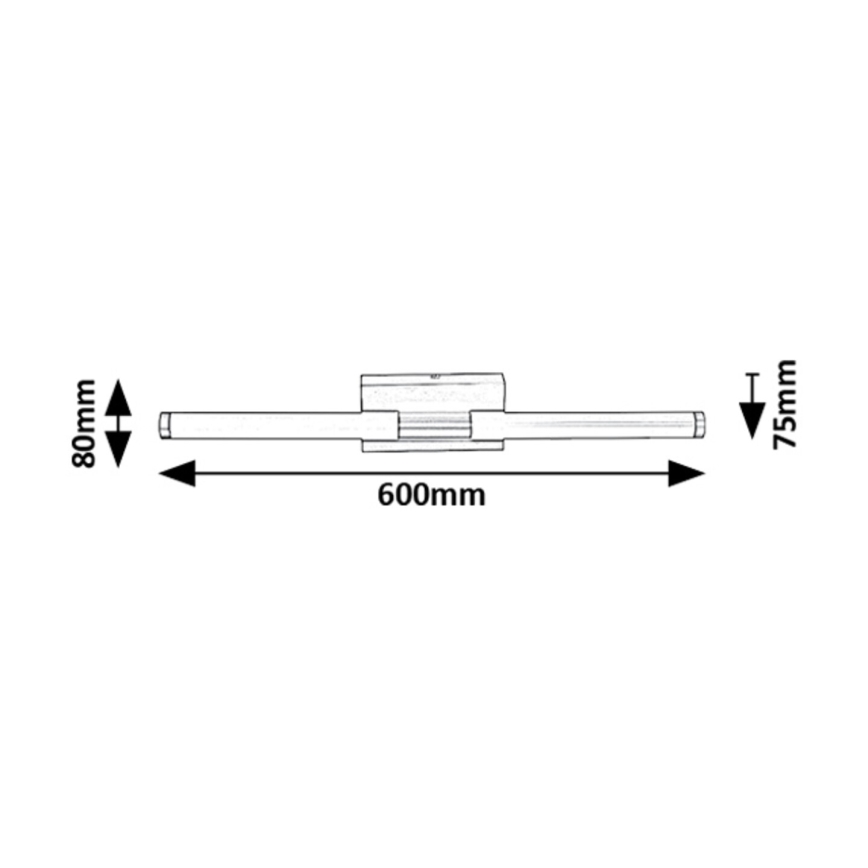 Rabalux - LED væglampe til badeværelse LED/8W/230V 4000K IP44