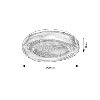 Rabalux - LED badeværelsesloftlampe LED/24W/230V IP44 4000K Ø 38 cm