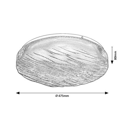 Rabalux - LED loftlampe til badeværelse LED/36W/230V IP44 4000K Ø 47,5 cm