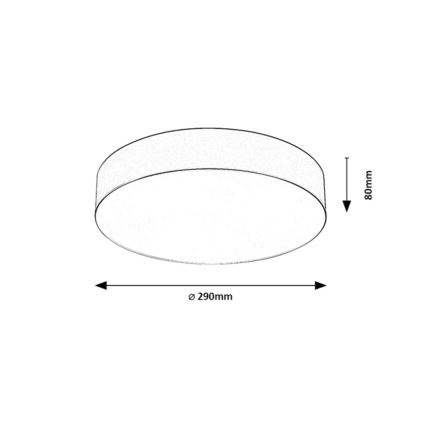 Rabalux - Udendørs loftarmatur 2xE27/9W/230V Ø29 cm IP43 sort