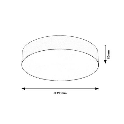 Rabalux - Udendørs loftlampe 3xE27/9W/230V Ø 39 cm IP43 sort