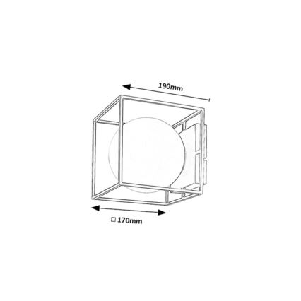 Rabalux - Udendørs væglampe 1xE14/15W/230V IP44 sort