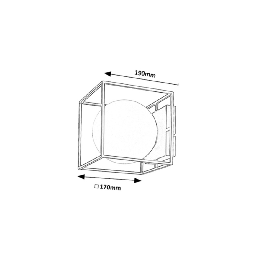 Rabalux - Udendørs væglampe 1xE14/15W/230V IP44 sort