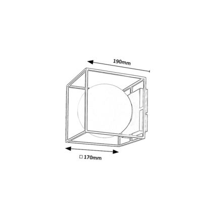 Rabalux - Udendørs væglampe 1xE14/15W/230V IP44 guldfarvet