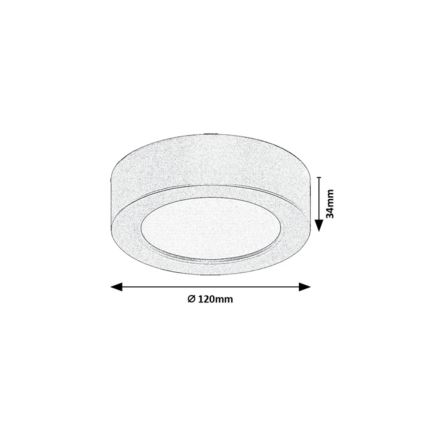 Rabalux - LED badeværelsesloftlampe LED/7W/230V Ø12 cm IP44 hvid