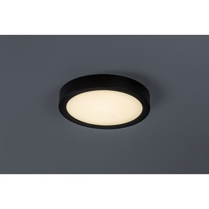 Rabalux - LED badeværelsesloftlampe LED/24W/230V Ø 22 cm IP44 sort