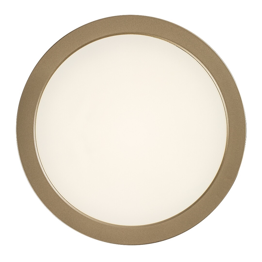 Rabalux - LED loftlampe til badeværelse LED/24W/230V Ø 22 cm IP44 guld