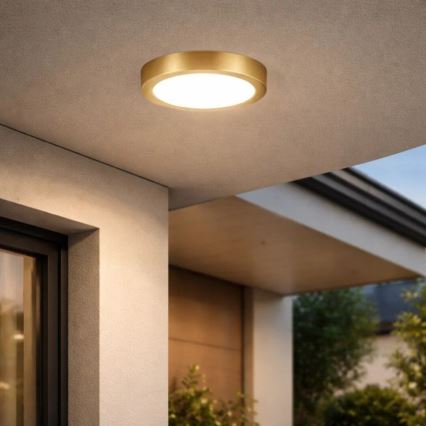 Rabalux - LED badeværelsesloftlampe LED/30W/230V Ø 30 cm IP44 guldfarvet