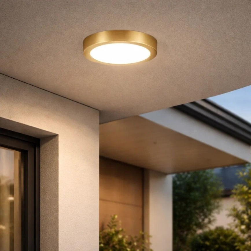 Rabalux - LED badeværelsesloftlampe LED/30W/230V Ø 30 cm IP44 guldfarvet