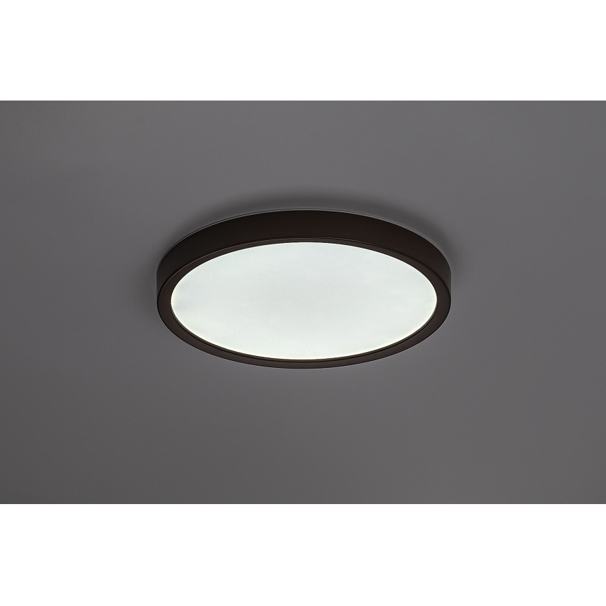 Rabalux - LED loftlampe til badeværelse LED/18W/230V 3000/4000/6000K Ø 29 cm IP44 brun