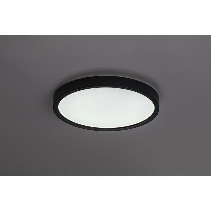 Rabalux - LED loftlampe til badeværelset LED/18W/230V 3000/4000/6000K Ø 29 cm IP44 sort