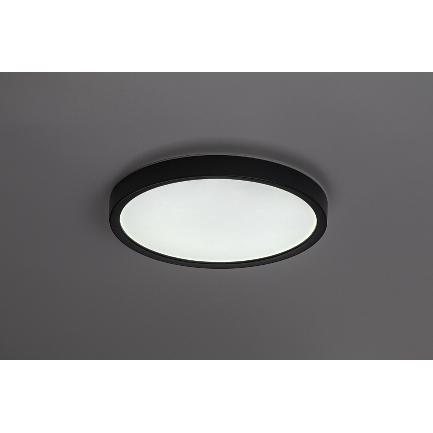 Rabalux - LED loftlampe til badeværelset LED/18W/230V 3000/4000/6000K Ø 29 cm IP44 sort