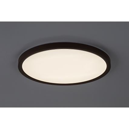 Rabalux - LED loftlampe til badeværelse LED/24W/230V 3000/4000/6000K Ø 40 cm IP44 brun